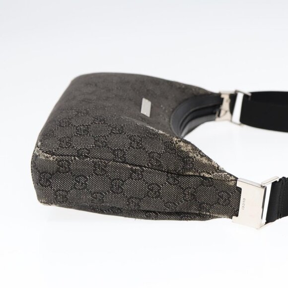 GUCCI GG Canvas Shoulder Bag Gray Silver 35098 Auth - Picture 4 of 16